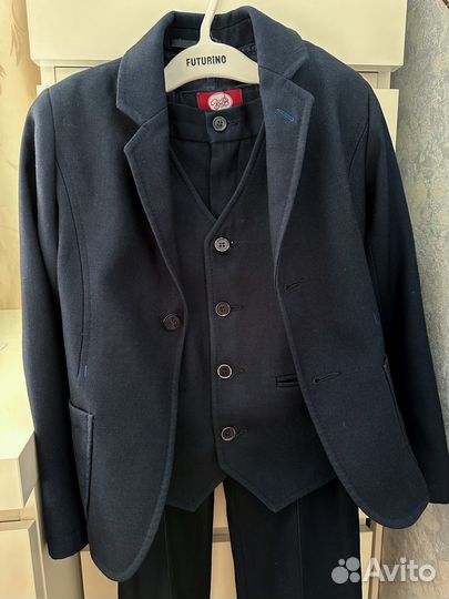 Школьный костюм для мальчика 122 128 синий