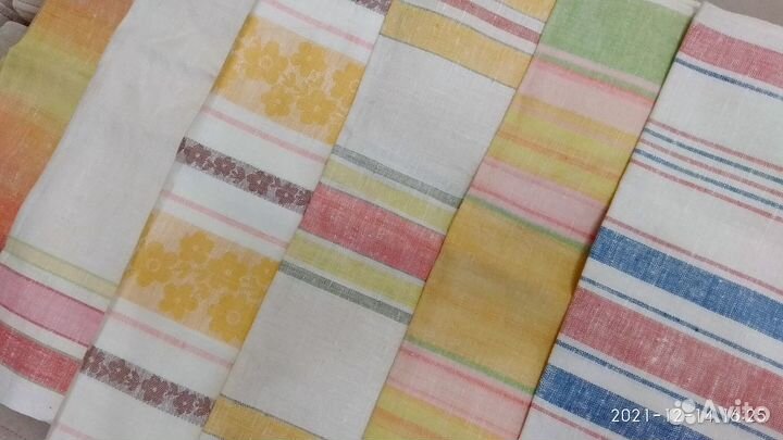 Полотенца новые льняные СССР отрезы