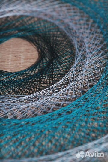 Мандала из ниток в интерьер