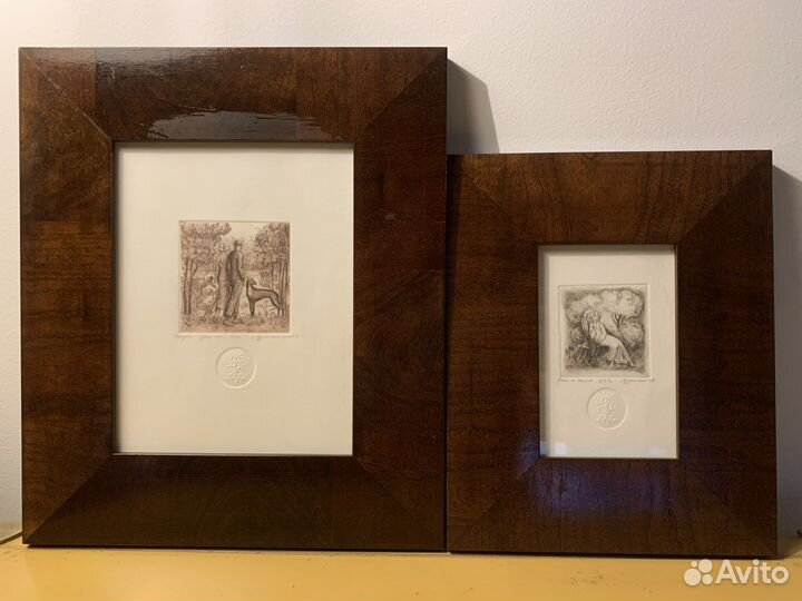 Гравюры в подарок, красивые рамки, дуэт прекрасный
