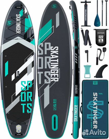 Надувная двухслойная SUP-доска skatinger sports 11