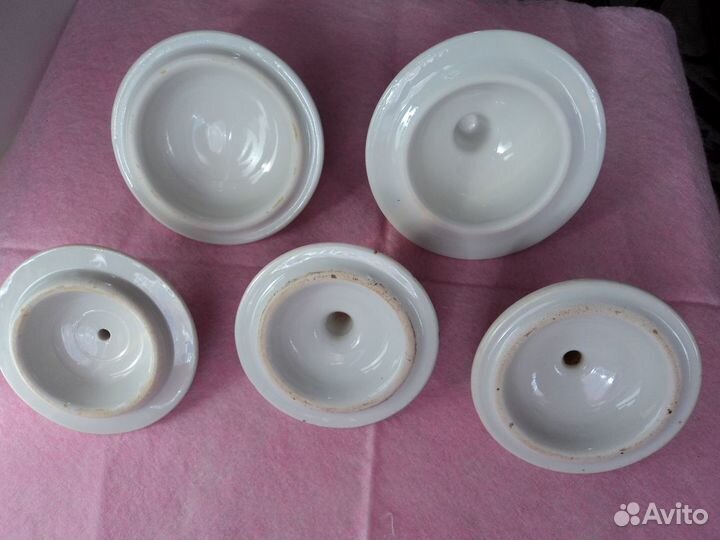 Фарфоровые крышки от заварочного чайника