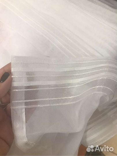 Тюль вуаль белый новый 300*260 см