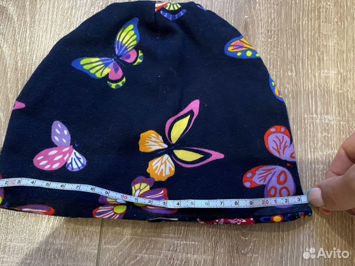 Комплект шапка и снуд двусторонние для девочки