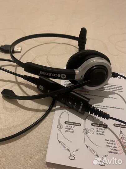 Гарнитура USB Accutone ZE-um610mkii-UC