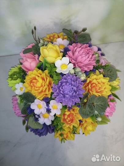 Букет из мыла ручной работы