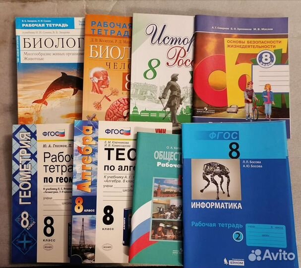 Рабочие тетради 5,6,7,8,9 класс по всем предметам