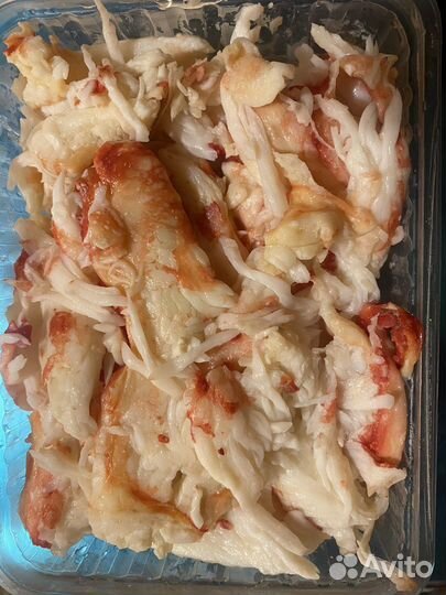 Салатное мясо камчатского краба