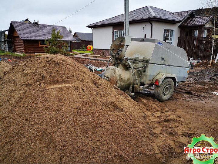 Песок карьерный с доставкой