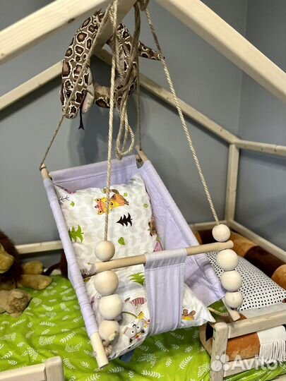 Детские подвесные качели)