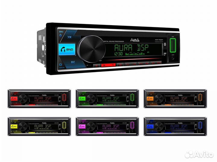 Процессорная магнитола Aura AMH-76DSP 4х51W