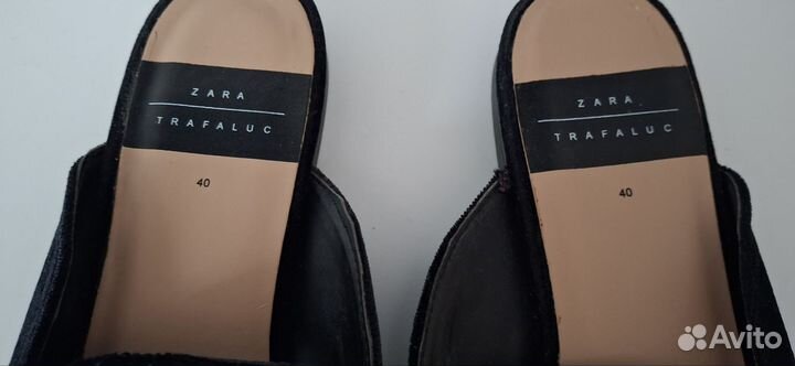 Мюли zara 40 размер