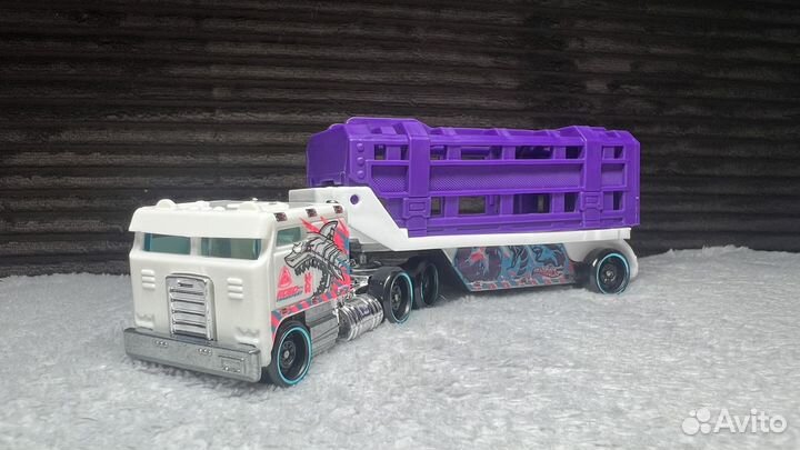 Грузовик с прицепом хот вилс