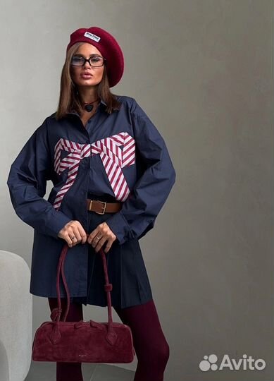 Рубашка бант miu