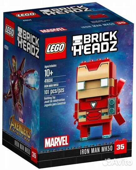 Lego BrickHeadz 41604 Железный человек MK50