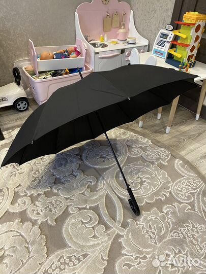 Зонт трость черный