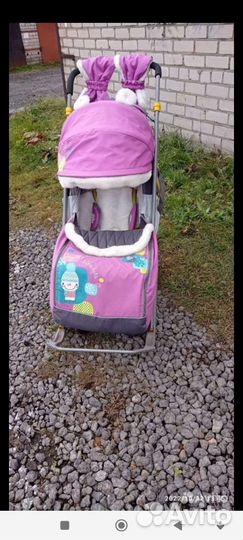 Детские санки коляска