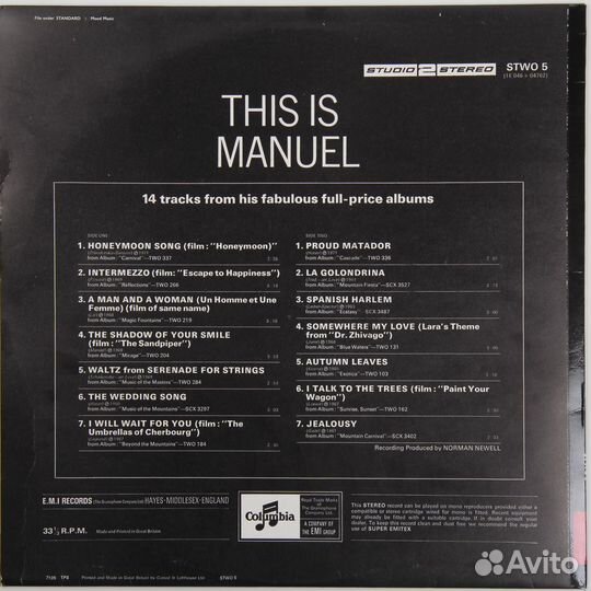 Винтаж - this IS manuel (14 tracks from HIS fabulo