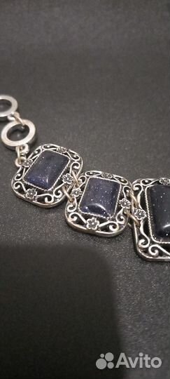 Винтажный браслет Авантюрин натуральный