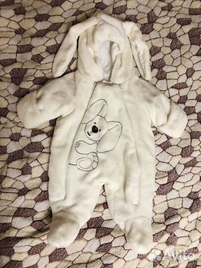 Комбинезон утепленный для новорожденного (разм.56)