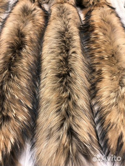 Меховые опушки из натурального енота оптом