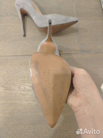 Туфли на шпильке 38 размер серые