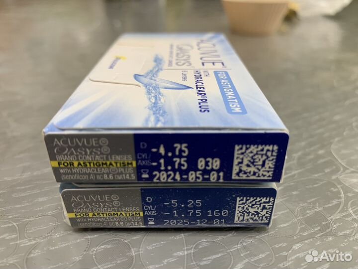 Acuvue oasys for astigmatism -4,75 -5,25