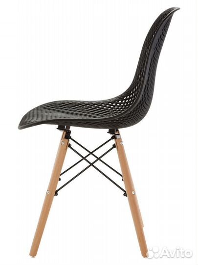 Стул ажурный в стиле eames DSW, черный NEW