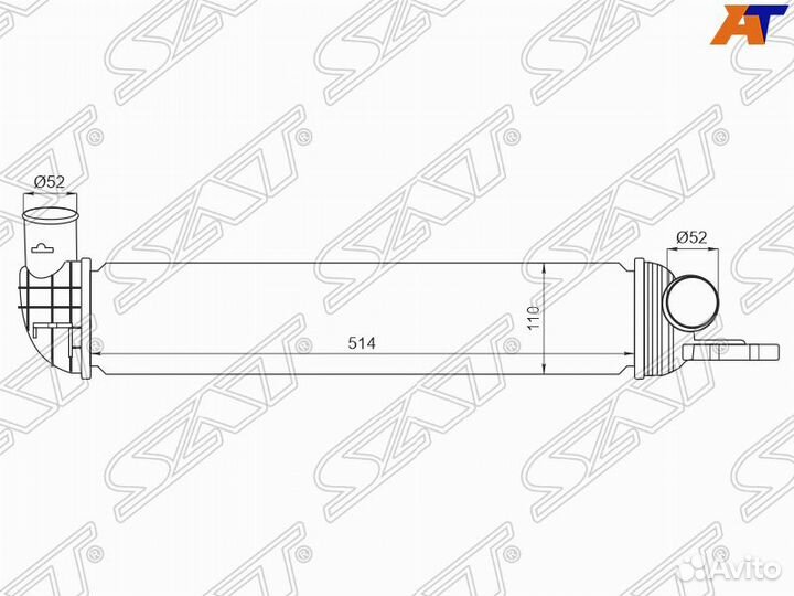Интеркулер Ssangyong Korando Sports