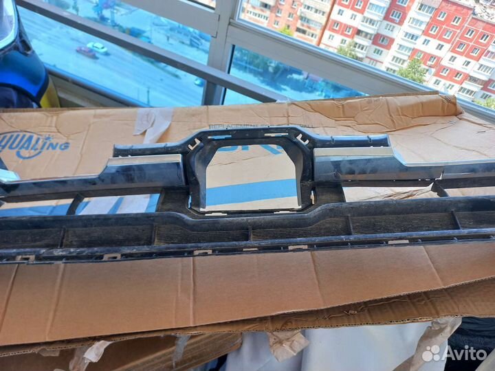 Решетка переднего бампера haval f7x