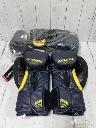 Боксерские перчатки Hayabusa T3 Navy/Yellow