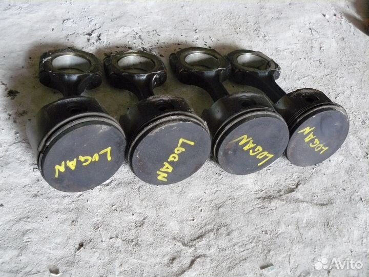 Поршень с шатуном Рено Логан Renault Logan