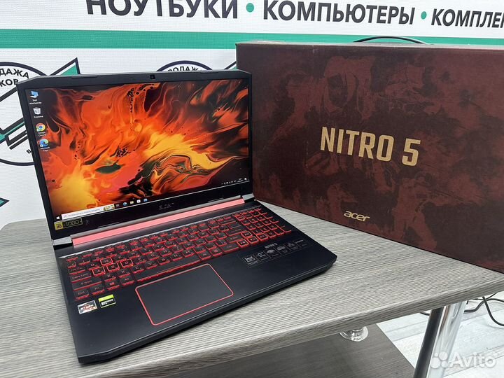2021 Nitro Ryzen 5 8 ядер 16Gb GTX1650 SSD 512GB