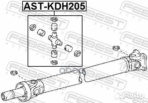 Крестовина карданного вала 28X75 toyota hiace/H