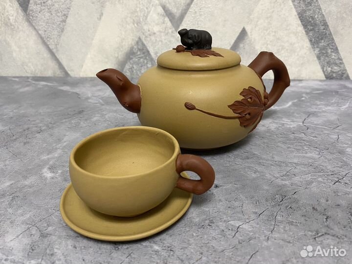 Подарочный набор для чайной церемонии глина