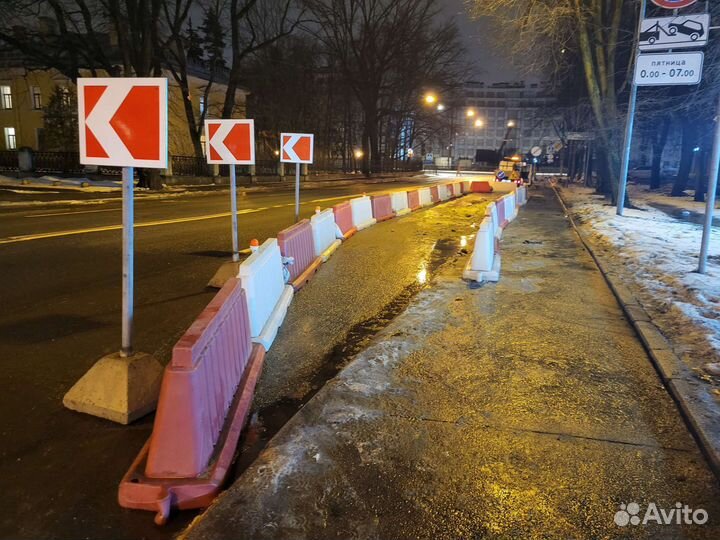 Установка дорожных знаков