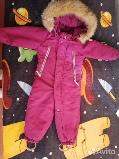 Зимний комбинезон для девочки 86