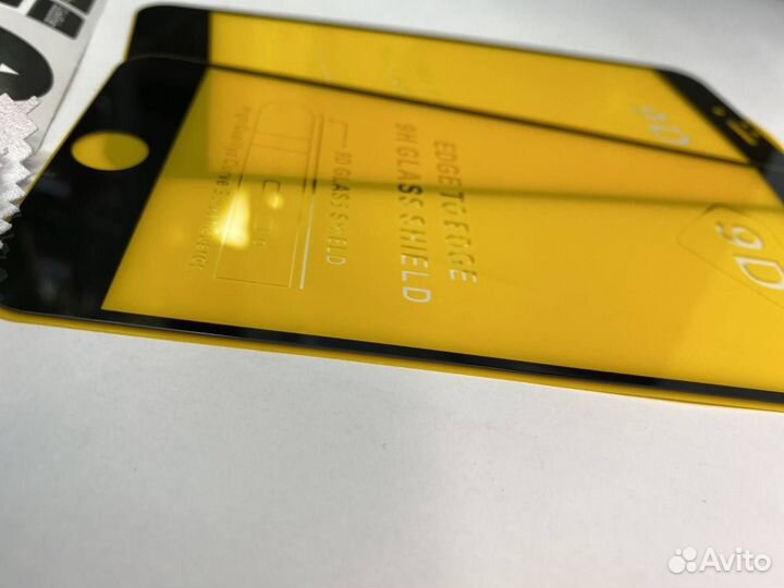 Защитное стекло iPhone 6 plus 6s plus черное