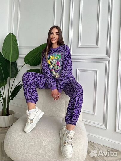 Костюм женский оверсайз хлопок