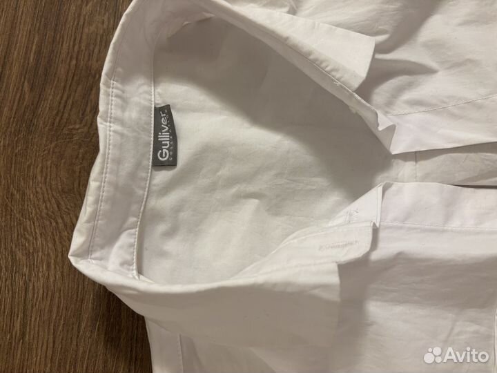 Xs-S, 164 см, Gulliver белая рубашка стильная