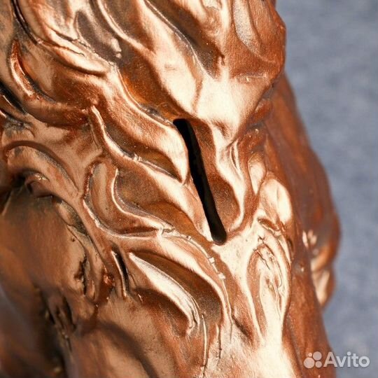 2 шт. Копилка 'Лев сидя' малый, бронза 26х14х25см