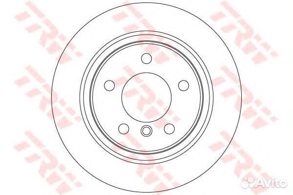 Диск тормозной зад DF6137 TRW