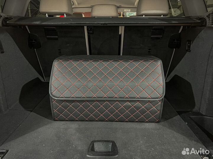 Органайзер L черный, красная строчка 1