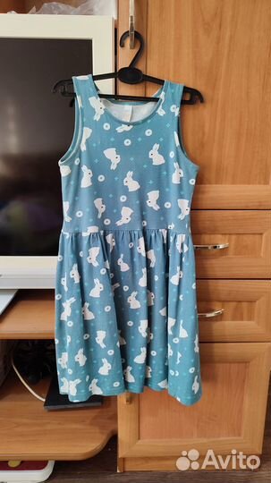 Платье трикотажное на девочку 122