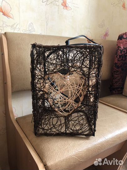 Люстра из ротанга