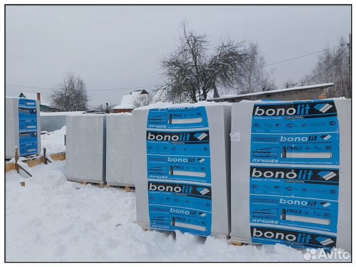 Газобетонные блоки, пеноблоки Bonolit