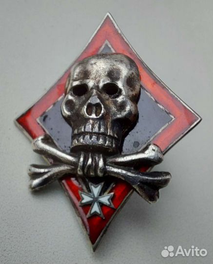 Знак риа Корниловцы Белая Гвардия серебро