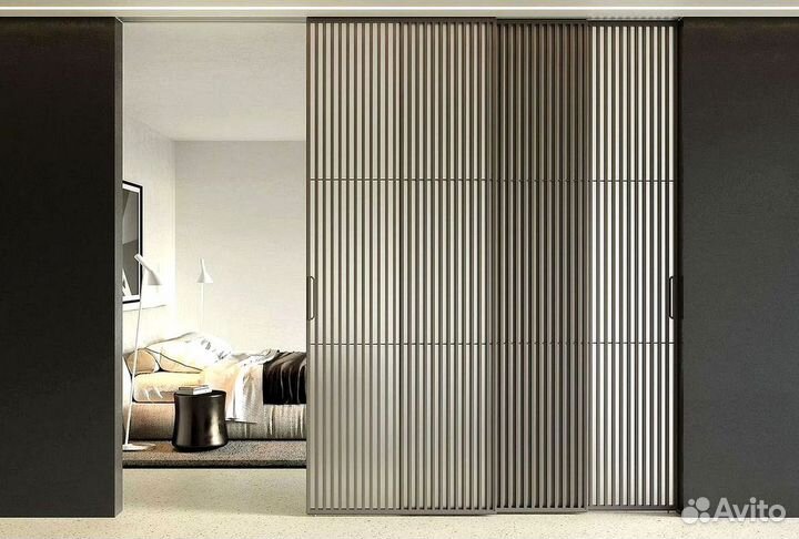 Реечная раздвижная дверь
