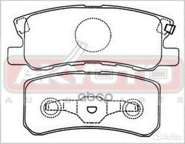 Колодки тормозные дисковые задние mitsubishi PA