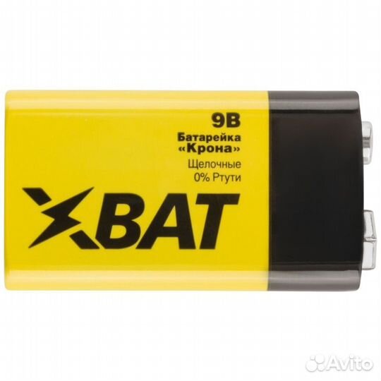 Батарейка щелочная 9 В тип Крона 1шт